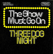 Three Dog Night – “The Show Must Go On” German single cover