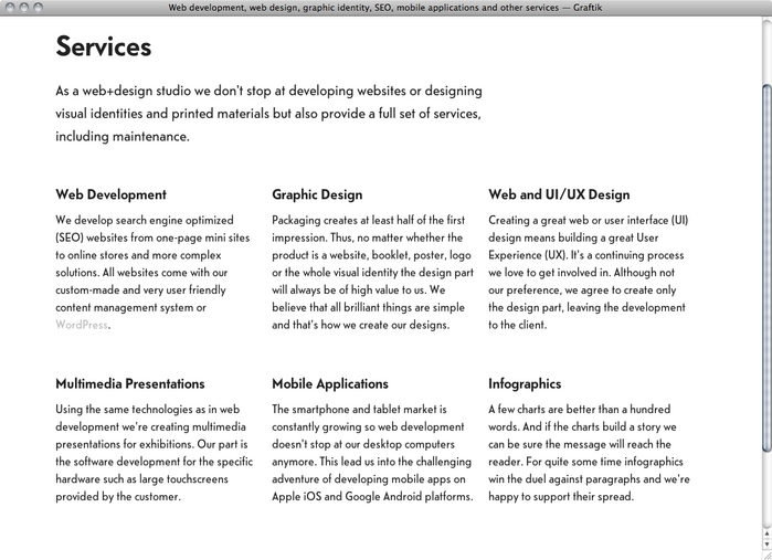Graftik website 2