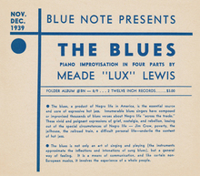 <cite>The Blues</cite> release sheet