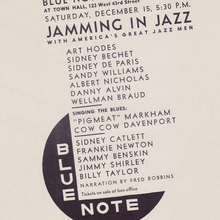 <cite>Jamming in Jazz</cite> concert poster