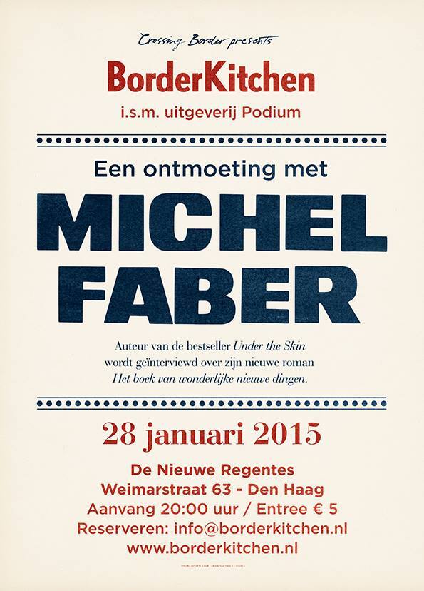 BorderKitchen Een ontmoeting met Michel Faber 1