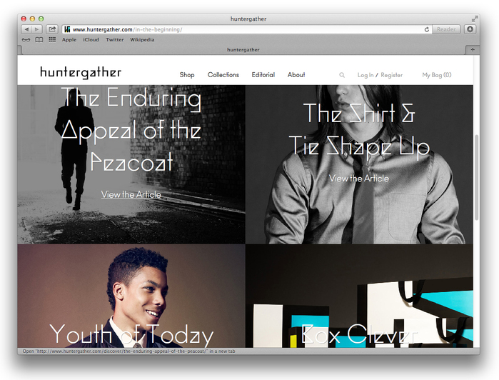 Huntergather website 7