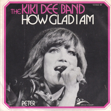Kiki Dee Band – “How glad I am” / “Peter” Dutch single cover