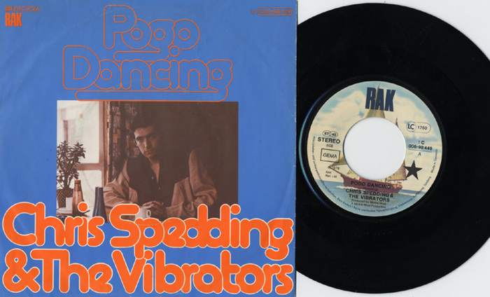 Chris Spedding &amp; The Vibrators – “Pogo Dancing” German single cover 1