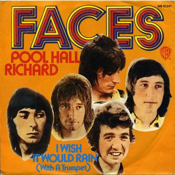Faces – “Poor Hall Richard” / “I Wish It Would Rain” German single cover