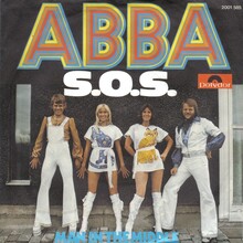 ABBA – “S.O.S.” / “Man In The Middle” German single cover