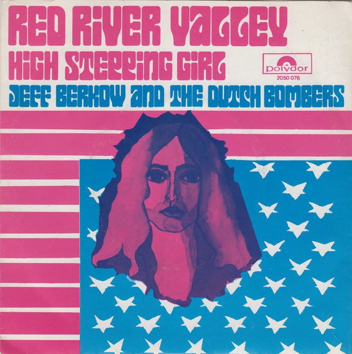 Jeff Berkow and the Dutch Bombers – “Red River Valley”&nbsp;/ “High Stepping Girl” Dutch single cover