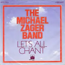 The Michael Zager Band – “Let’s All Chant” German single cover The Michael Zager Band – “Let’s All Chant” German single cover