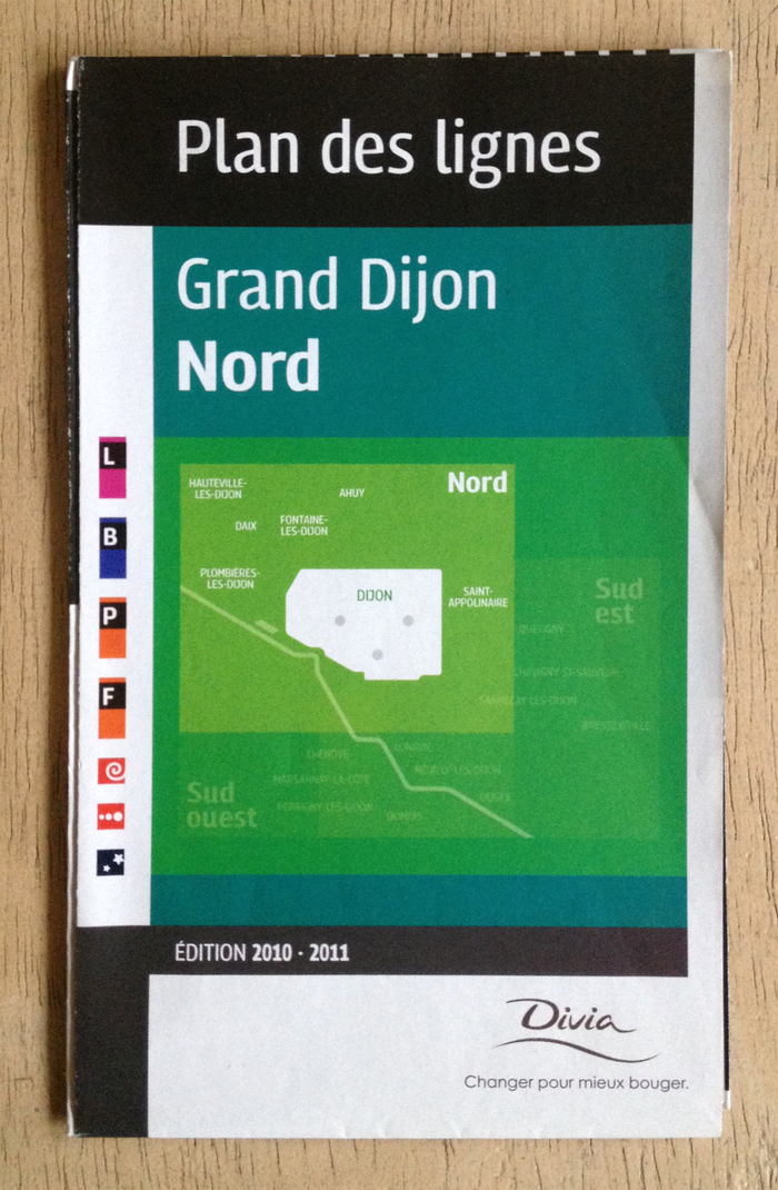 Divia public transit plans, Ville de Dijon 1