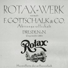 Ad for Rotax-Werk