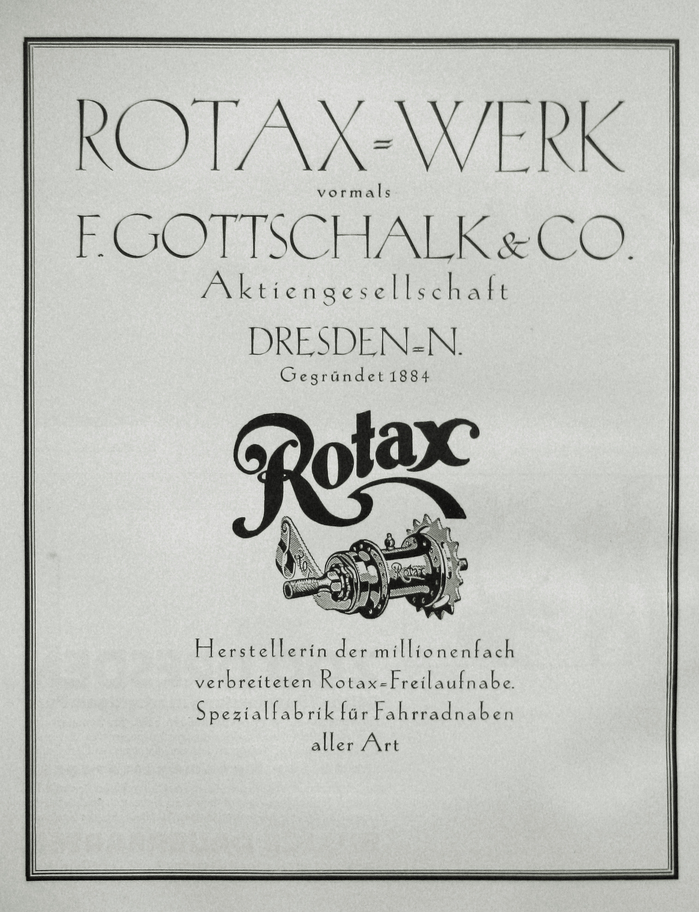 Ad for Rotax-Werk