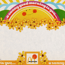 McDonald’s tray liner