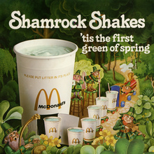 Shamrock Shake ad by McDonald’s