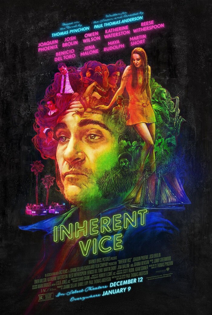 Inherent Vice posters, promo art, and jacket design 1