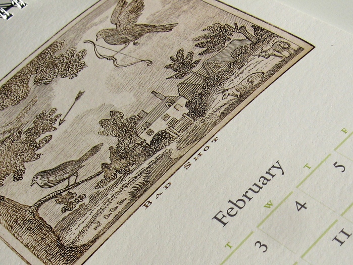 42-line 2009 Rare Book Calendar 1