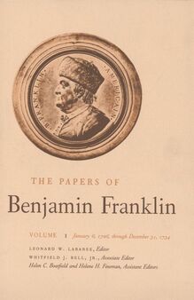<cite>The Papers of Benjamin Franklin</cite>