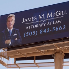 <cite>Better Call Saul:</cite> James M. McGill billboard