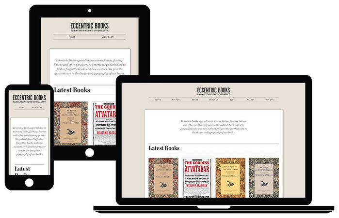 Eccentric Books website