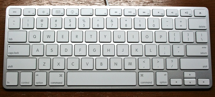 Apple Keyboard (A1242), introduced with the iMac revision in 2009.