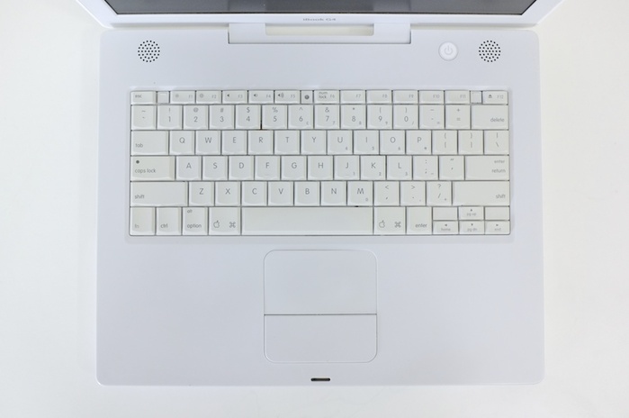 &nbsp;14” iBook G4, launched in 2003.