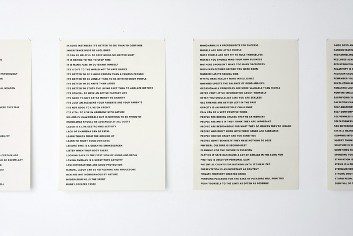 Truisms by Jenny Holzer, Between Bridges 3
