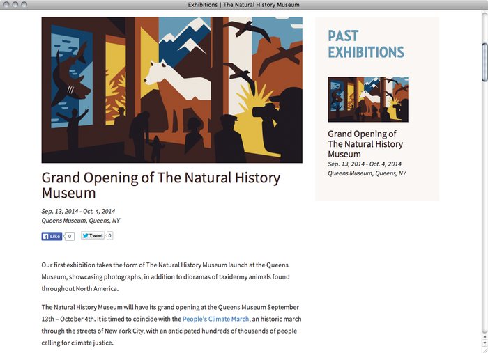 The Natural History Museum website 2