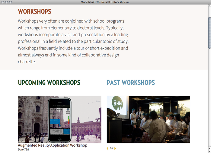 The Natural History Museum website 4