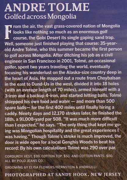 Men’s Journal, Dec. 2004 4