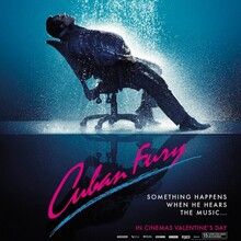 <cite>Cuban Fury</cite> poster: “Something happens when he hears the music”