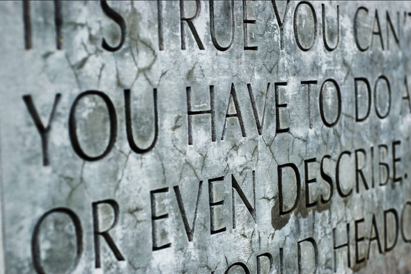#7. Lauris Edmond, from “The Active Voice” in Scenes from a Small City, 1994. Picture taken in 2008.