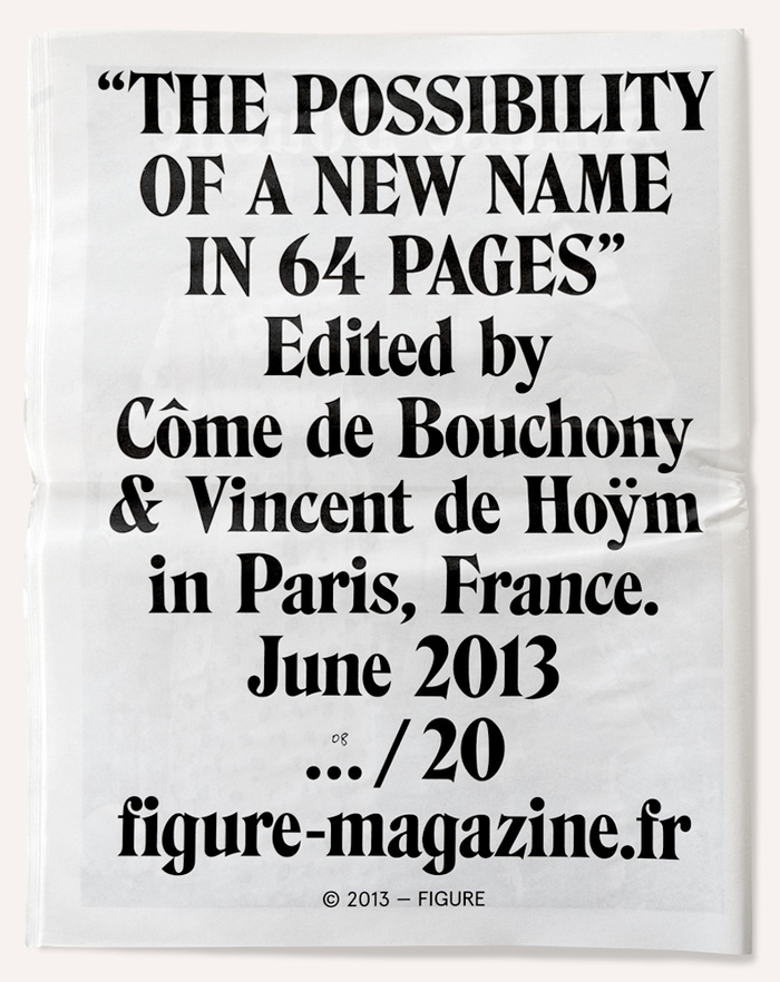 FIGURE: The Possibility of a New Name in 64 Pages 1