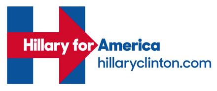 Hillary for America website and logo