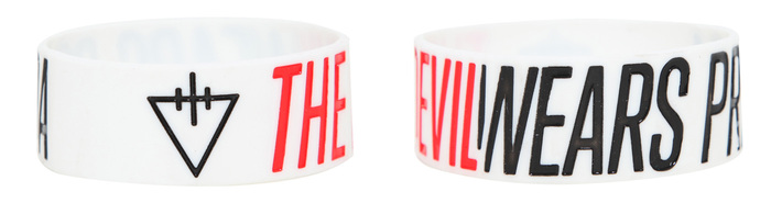 The Devil Wears Prada rubber bracelet at Hot Topic.