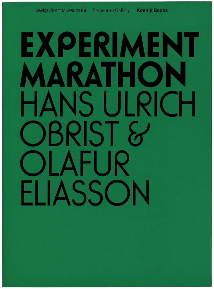 Experiment Marathon by Hans Ulrich Obrist & Olafur Eliasson 1