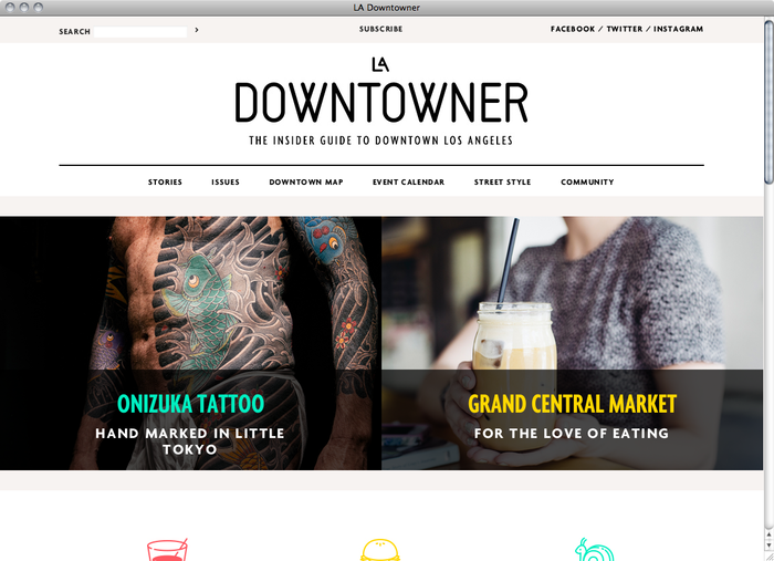 LA Downtowner website 1