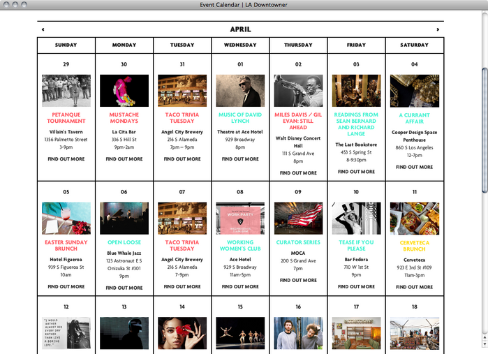 LA Downtowner website 4