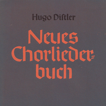 <cite>Neues Chorliederbuch</cite> by&nbsp;Hugo Distler​, Bärenreiter-Ausgabe 1057