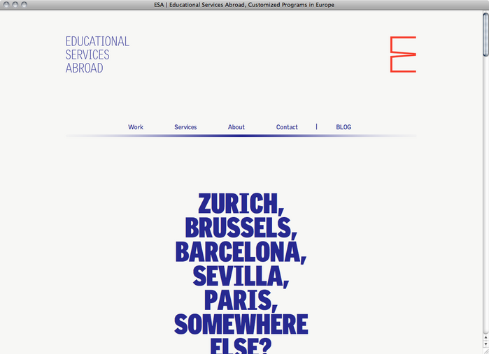 Educational Services Abroad website 1