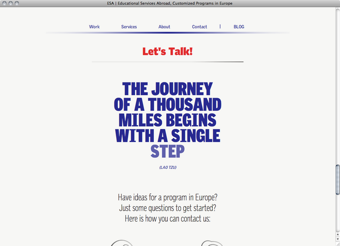 Educational Services Abroad website 2