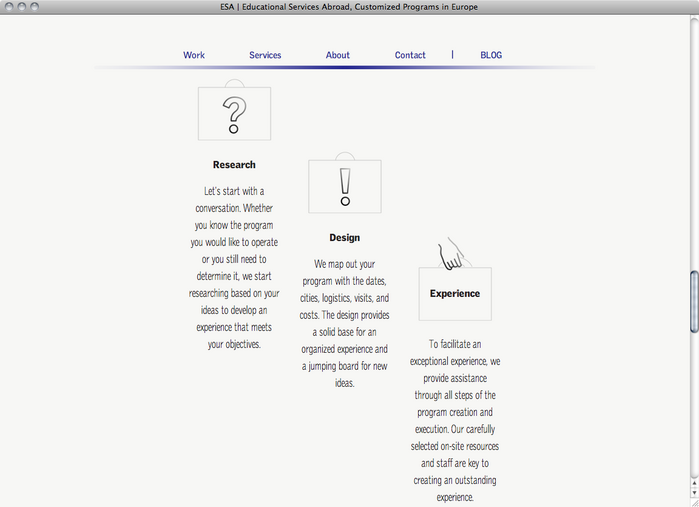 Educational Services Abroad website 3
