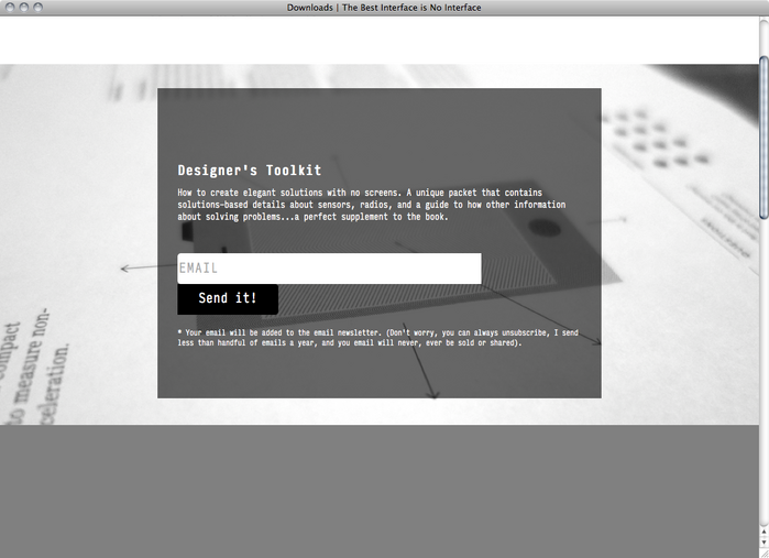 The Best Interface is No Interface website 5