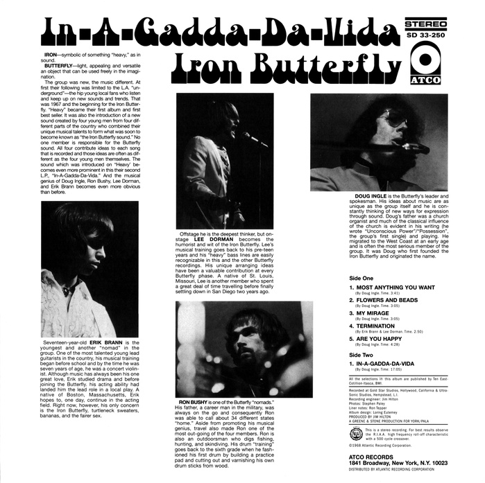 Iron Butterfly – In-A-Gadda-Da-Vida album art 2