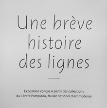 <cite>Une bréve histoire des lignes</cite> exhibition signs