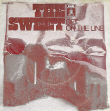 The Sweet – “Get On The Line” German single cover
