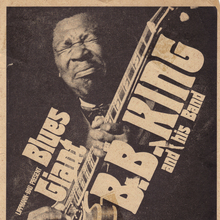 B.B. King German tour poster (1971)