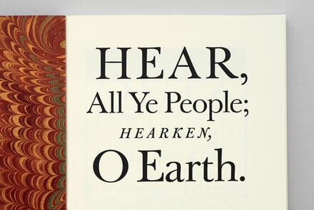 Pentagram Papers 44: <cite>Hear, All Ye People; Hearken, O</cite><span class="nbsp">&nbsp;</span><cite>Earth!</cite>