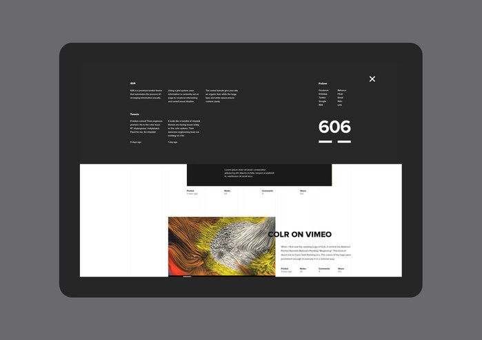 606 Tumblr Theme 6