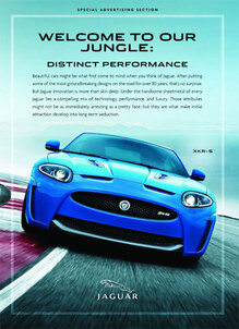 Jaguar XKR-S print ad