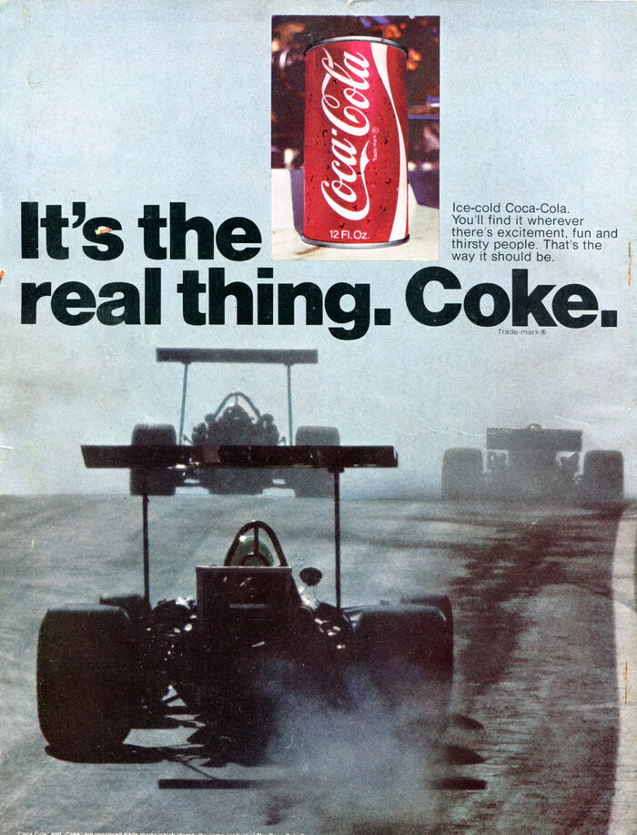 1971. A rare departure from the centered headline.