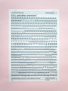 Lab Grotesque Letraset-style transfer sheet